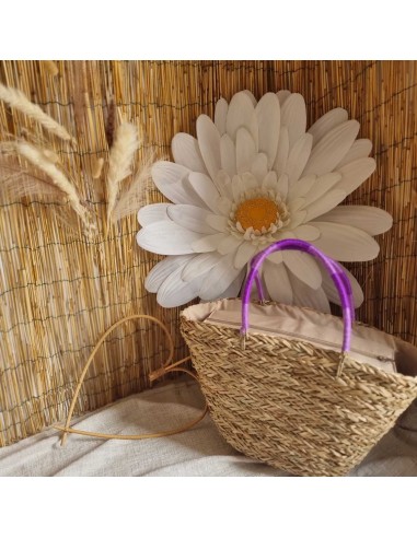 Sac en Paille Femme - SUMMER TIME - avec Pompons Décoratifs - Style estival Bohème