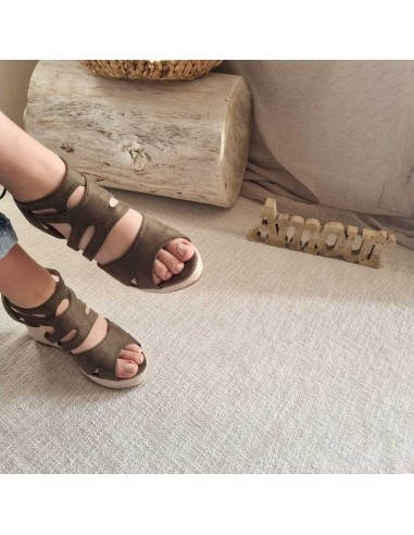 Sandales compensées Femme - lanières & corde - Chic et confort !