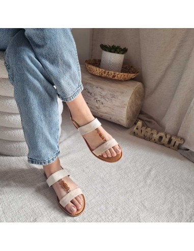 Mules plates Femme double brides perlage - Style Boho - Chic & Tendance