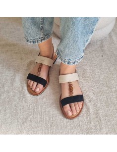 Mules plates Femme double brides perlage - Style Boho - Chic & Tendance 2