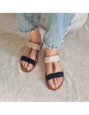 Mules plates Femme double brides perlage - Style Boho - Chic & Tendance