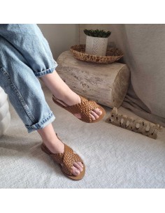 Sandales Plates - Brides Croisées Tressées -  Style Estival Féminin 2