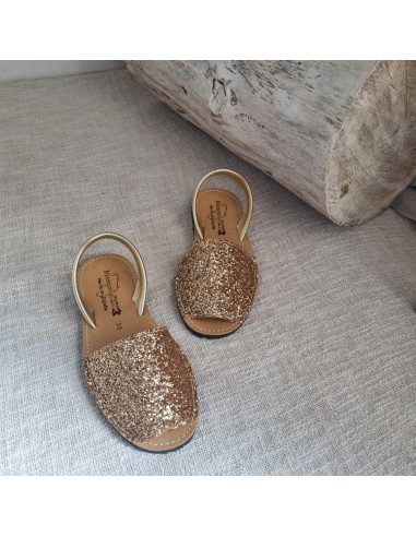 Sandales Plates Menorquine Pailletées pour Femme - Qui Font Briller Votre Eté