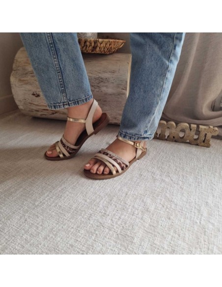 Sandales Plates Multi Brides Femmes - Tendances Eté 2026