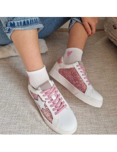 Sneakers Tendance à Paillettes Roses, Tendance du Moment 2
