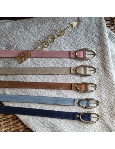 Ceinture en Cuir Femme - Boucle Laiton 2