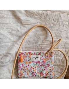 Pochette XL Liberty - Ecusson Brodé "Je t'aime🖤"