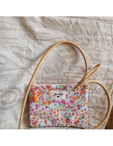 Pochette XL Liberty - Ecusson Brodé "Je t'aime🖤"