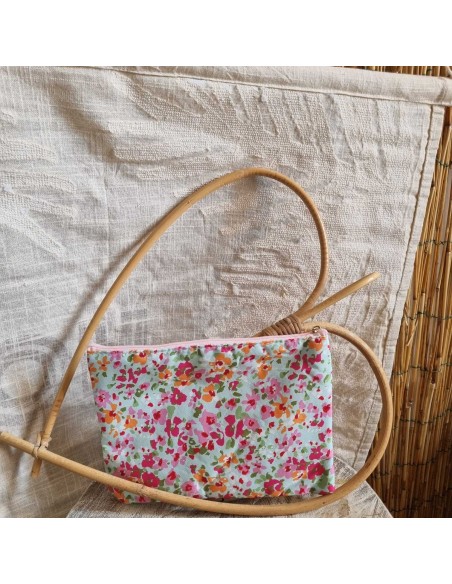 Pochette XL Liberty - Ecusson Brodé "Je t'aime🖤"