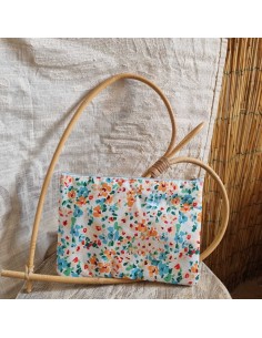 Pochette XL Liberty - Ecusson Brodé "Je t'aime🖤" 2