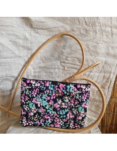 Pochette XL Liberty - Ecusson Brodé "Je t'aime🖤" 2