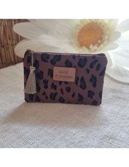 Pochette Sage et Sauvage, Compacte - Stylée - Indispensable au Quotidien