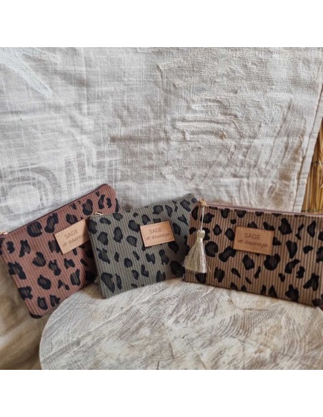 Pochette Sage et Sauvage, Compacte - Stylée - Indispensable au Quotidien