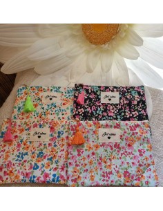 Pochette XL Liberty - Ecusson Brodé "Je t'aime🖤" 2