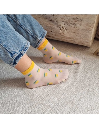 Chaussettes Fines à motifs Ananas - Confort et Style