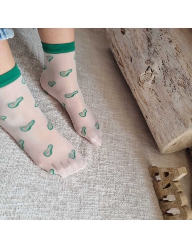 Chaussettes Fines à motifs Avocats - Confort et Style