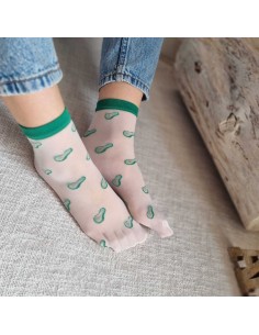Chaussettes Fines à motifs Avocats - Confort et Style 2