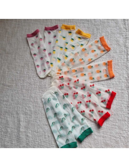 Chaussettes Fines à motifs Avocats - Confort et Style