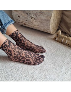 Chaussettes Fines Gros Léo Brun - Confort et Style