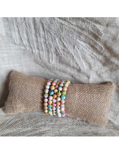 Bracelet Femme à Perles Elastiqué