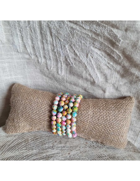 Bracelet Femme à Perles Elastiqué