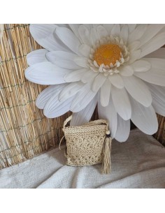 Sac Bandoulière Femme - Effet Paille Tressée - Style Bohème Chic 2