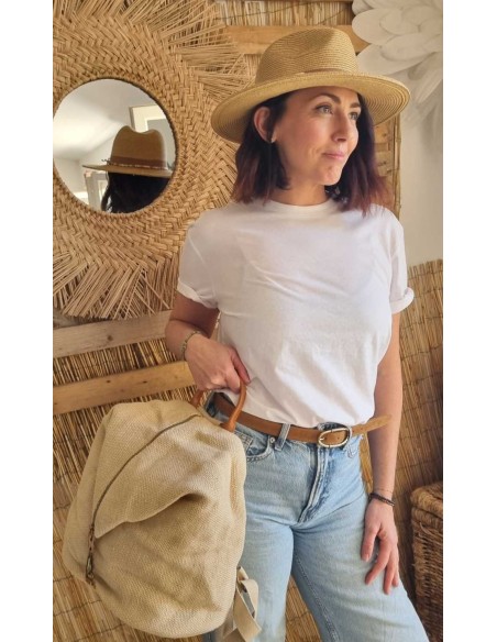 Sac à Dos Toile et Cuir - Elégant et Pratique au Quotidien