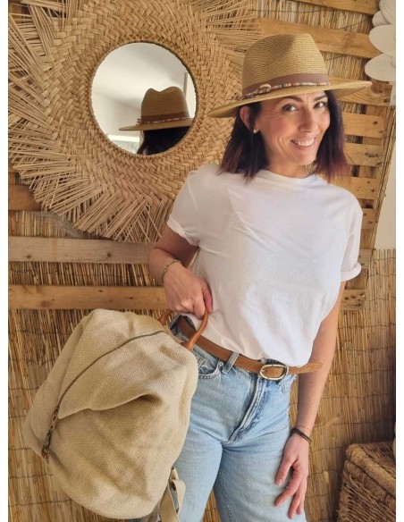 Sac à Dos Toile et Cuir - Elégant et Pratique au Quotidien