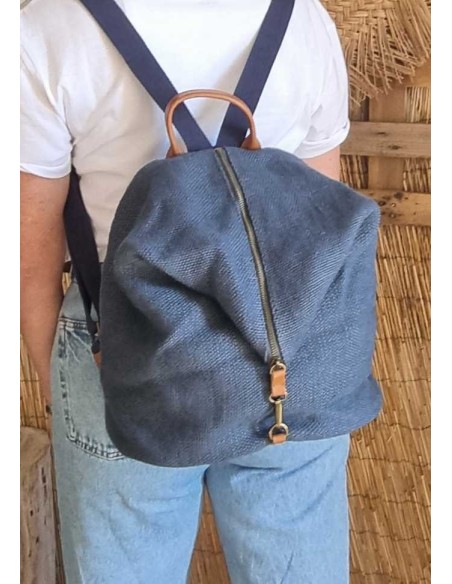 Sac à Dos Toile et Cuir - Elégant et Pratique au Quotidien