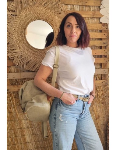 Sac à Dos Toile et Cuir - Elégant et Pratique au Quotidien