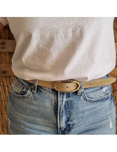 Ceinture en Cuir Femme - Boucle Laiton