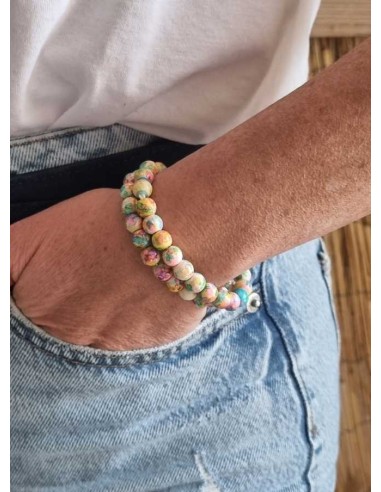 Bracelet Femme à Perles Elastiqué