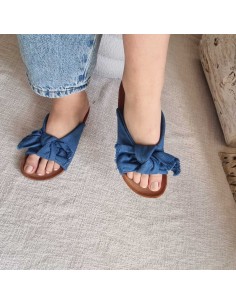 Sandale Plates à Bride Simple avec Nœud - Confort et Style Estival 2