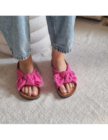 Sandale Plates à Bride Simple avec Nœud - Confort et Style Estival