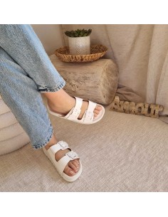 Sandales Plates Double Brides - Légères, Confortables et Antidérapantes