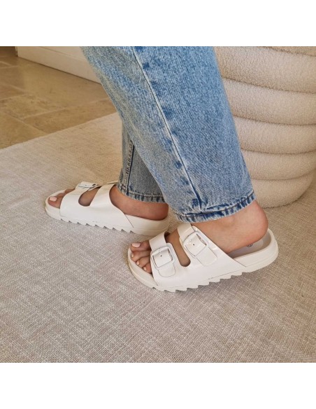 Sandales Plates Double Brides - Légères, Confortables et Antidérapantes