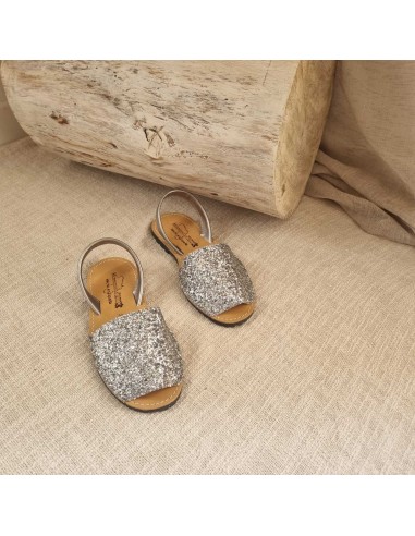 Sandales Plates Menorquine Pailletées pour Femme - Qui Font Briller Votre Eté