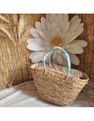 Sac en Paille Femme - GOOD VIBES ONLY - avec Pompons Décoratifs - Style estival Bohème