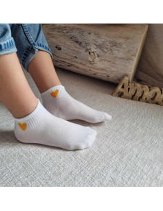 Mi-Chaussettes à Motif Cœur - Douces et Confortables 2