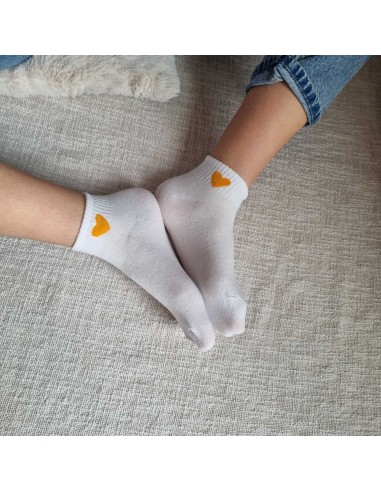 Mi-Chaussettes à Motif Cœur - Douces et Confortables