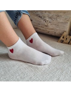 Mi-Chaussettes à Motif Cœur - Douces et Confortables 2