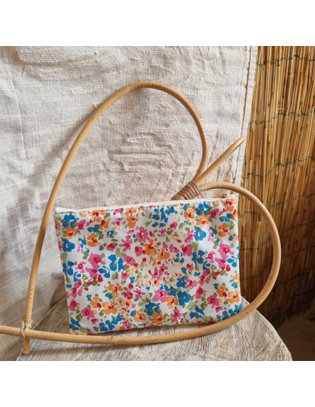 Pochette XL Liberty - Ecusson Brodé "Je t'aime🖤"