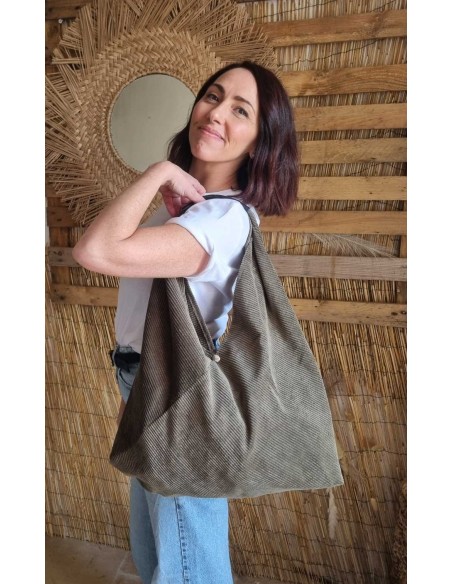 Sac Souple Côtelé - Sac Tendance, Léger et Pratique pour le Quotidien