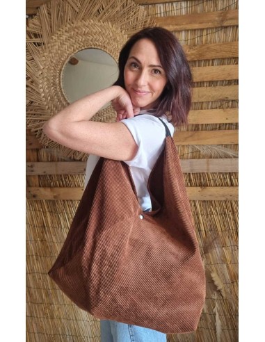 Sac Souple Côtelé - Sac Tendance, Léger et Pratique pour le Quotidien