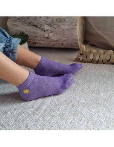 Mi-Chaussettes Pailletées à Motif 💛 - Douces et Confortables