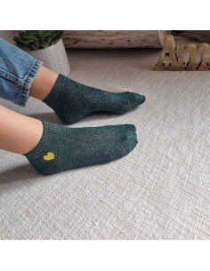 Mi-Chaussettes Pailletées à Motif 💛 - Douces et Confortables