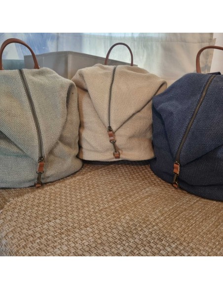 Sac à Dos Toile et Cuir - Elégant et Pratique au Quotidien