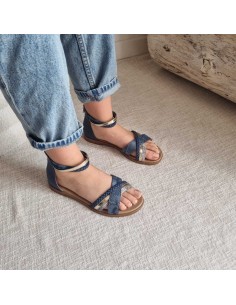 Sandales Plates - Lanières Croisées et Brides Cheville - Tendance Eté 2