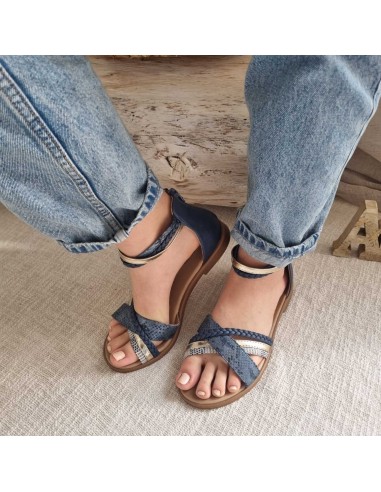 Sandales Plates - Lanières Croisées et Brides Cheville - Tendance Eté