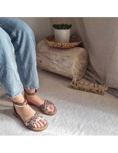 Sandales Plates - Lanières Croisées et Brides Cheville - Tendance Eté